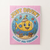 Puzzle Just Divin'! Lookin' For Treasure! - Cheerful (Vertical)