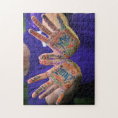Puzzle Just Me Creative manuscrite mains de garçon (Vertical)