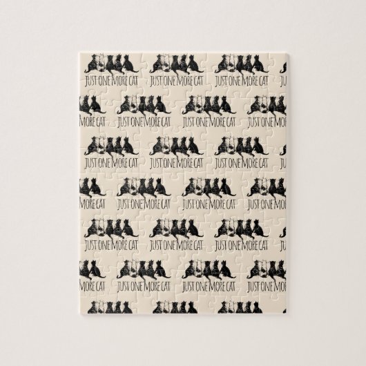 Puzzle Just One More Cat Parent Pattern (Vertical)