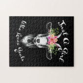 Puzzle Juste une fille qui aime Chèvres Farmer femmes Chè (Horizontal)