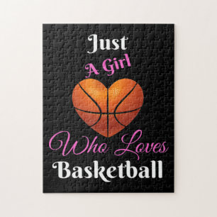 Puzzle Juste Une Fille Qui Aime Le Basket-Ball