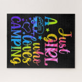 Puzzle Juste Une Fille Qui Aime Le Camping (Horizontal)