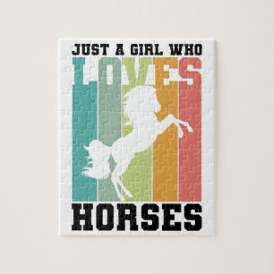 Puzzle Juste une fille qui aime les chevaux Horse Girl
