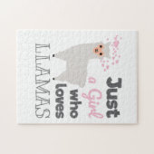 Puzzle Juste une fille qui aime les lamas (Horizontal)