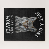 Puzzle Juste une fille qui aime les loups (Horizontal)