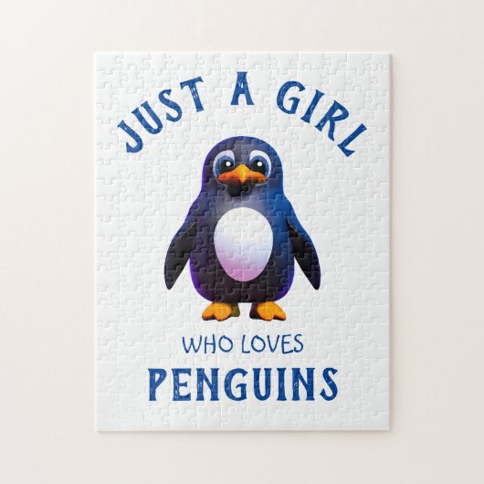 Puzzle Juste une fille qui aime les pingouins (Vertical)