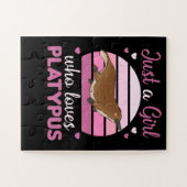 Puzzle Juste une fille qui aime les platypus animaux doux (Horizontal)