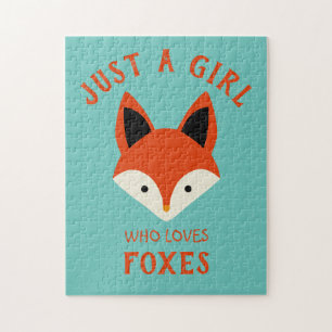 Puzzle Juste une fille qui aime les renards