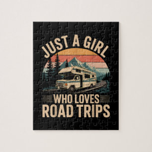 Puzzle Juste Une Fille Qui Aime Les Voyages Sur Route