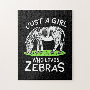 Puzzle Juste Une Fille Qui Aime Les Zèbres