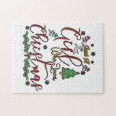 Puzzle Juste une fille qui aime Noël (Horizontal)