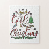 Puzzle Juste une fille qui aime Noël (Vertical)