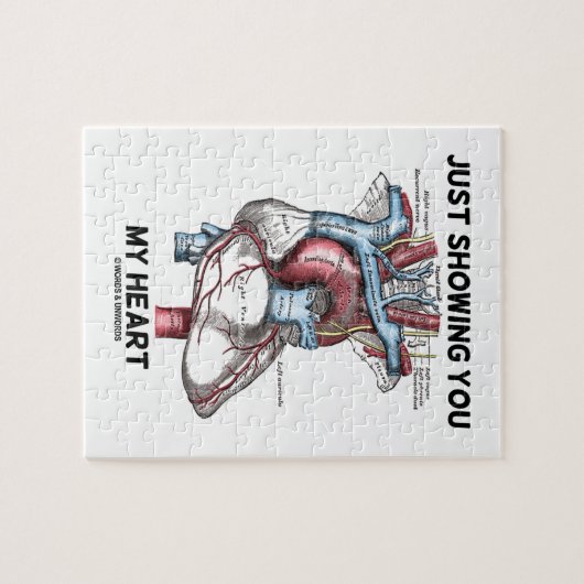 Puzzle Juste vous montrant mon coeur (coeur anatomique) (Horizontal)