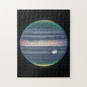 Puzzle JWST Image of Planet Jupiter in Infrared 