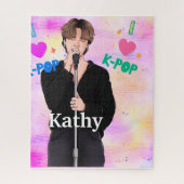 Puzzle K-Pop Music Fan Boy Band Singer Custom Pastel (Vertical)