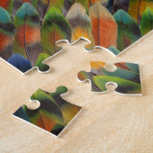 Puzzle Kaléidoscope de plumes d'inséparable (Côté)