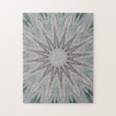 Puzzle Kaleidoscope Design Rustique gris clair (Vertical)