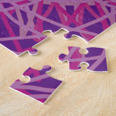 Puzzle Kaleidoscope Mandala Art Flower rose violet (Côté)