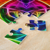 Puzzle Kaléidoscope rose d'arc-en-ciel (Côté)