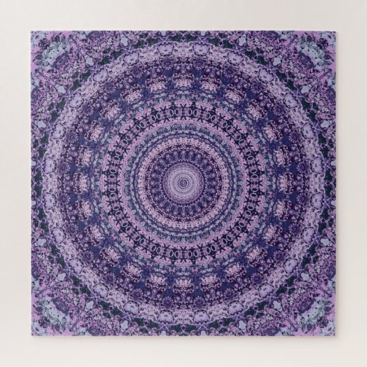 Puzzle Kaleidoscope rose et violet (Vertical)