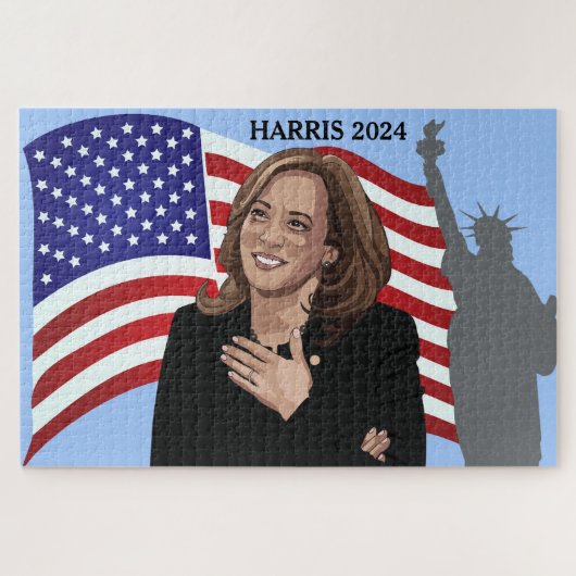 Puzzle Kamala Harris 2024 Statue de la Liberté (Horizontal)