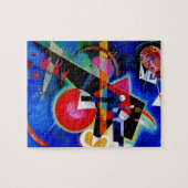 Puzzle Kandinsky en peinture Abstraite bleue (Horizontal)