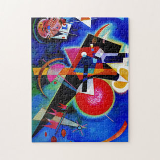 Puzzle Kandinsky en peinture Abstraite bleue