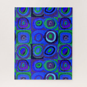 Puzzle Kandinsky Farbstudie Carrés Bleus Cercle Carré