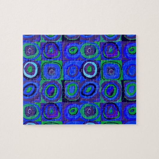 Puzzle Kandinsky Farbstudie Carrés Bleus Cercle Carré  (Horizontal)