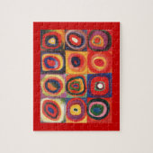 Puzzle Kandinsky Farbstudie Quadrates Cercles Art  (Vertical)