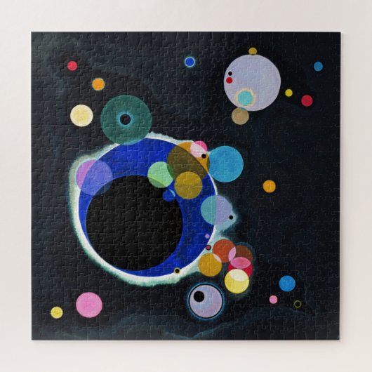 Puzzle Kandinsky Several Circles Abstract Art Painting (Horizontal)