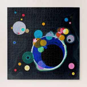 Puzzle Kandinsky Several Circles Abstract Art Painting