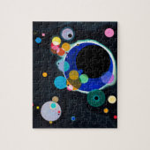 Puzzle Kandinsky Several Circles Abstract Art Painting (Vertical)