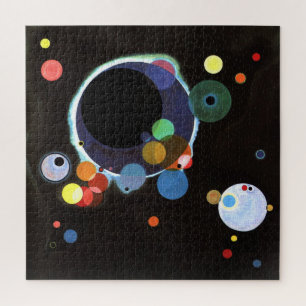 Puzzle Kandinsky - Several Circles, famous abstract art.