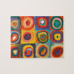 Puzzle Kandinsky Squares Concentric Circles Abstract Art