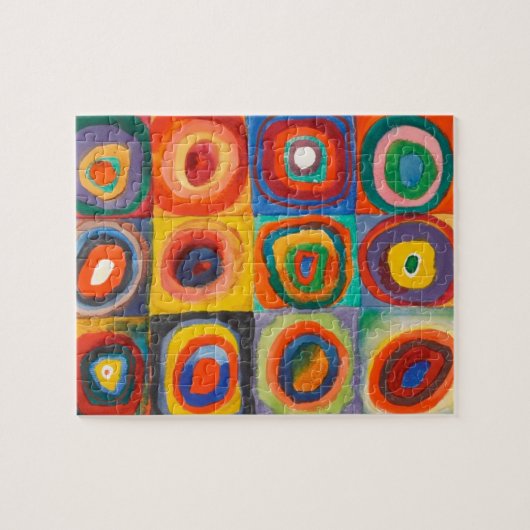 Puzzle Kandinsky Squares Concentric Circles Abstract Art (Horizontal)