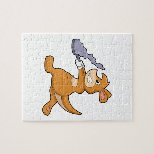 Puzzle Kangaroo as Cook (Horizontal)
