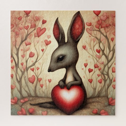 Puzzle Kangaroo Love 1 (Vertical)