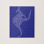 Puzzle Kangourou en argot australien (Vertical)