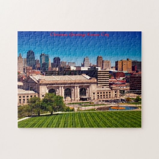 Puzzle Kansas City Missouri voeux de Noël (Horizontal)