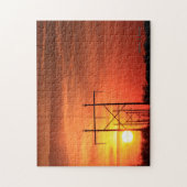 Puzzle Kansas coucher de soleil avec lignes électriques P (Vertical)