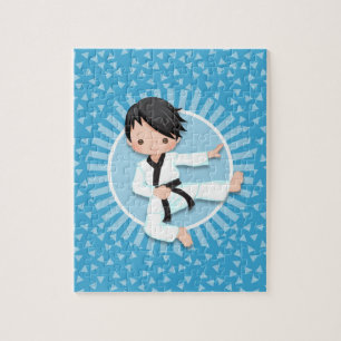 Puzzle Karate de cheveux noir Boy Judo Arts martiaux