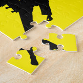 Puzzle Karate moderne tendance / Taekwondo / judo Jaune (Côté)