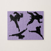 Puzzle Karate moderne tendance / Taekwondo / judo violet (Horizontal)