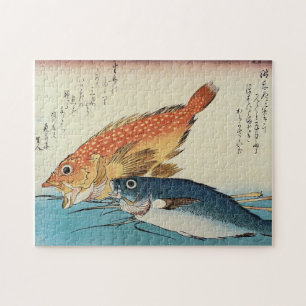 Puzzle Kasogo & Himedai - Poisson japonais Hiroshige