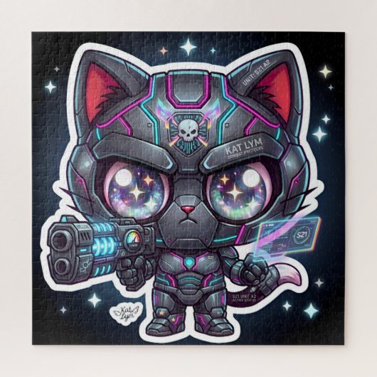 Puzzle Kat Lym Combat Protocol Mecha Cat (Vertical)