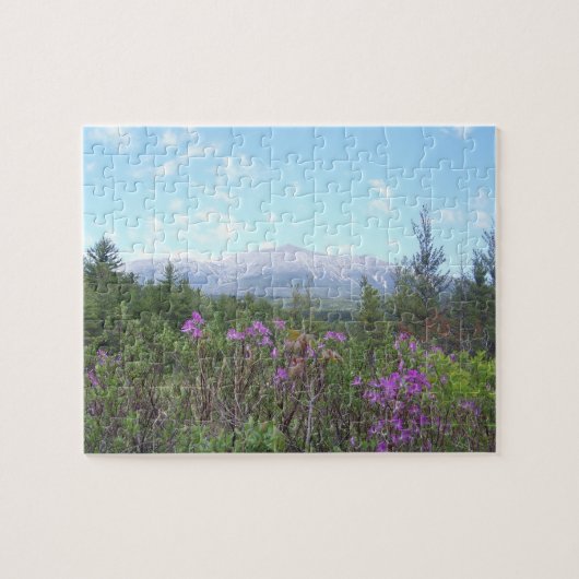 Puzzle Katahdin et fleurs pourpres (Horizontal)