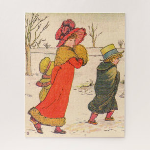 Puzzle Kate Greenaway winter scene