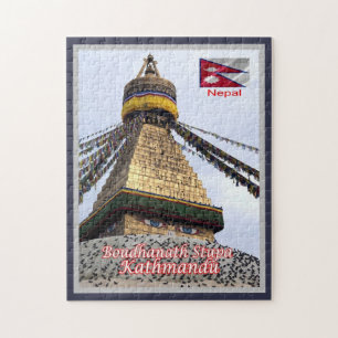 Puzzle Katmandou - Boudhanath Stupa - Népal -