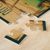 Puzzle Kauai Beach Hawaii Palmiers rétro 60s Souvenirs (Côté)